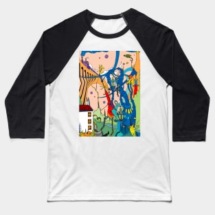 Fantastic Valley [ Surreal Dream Illustration]. Pen drawing. Baseball T-Shirt